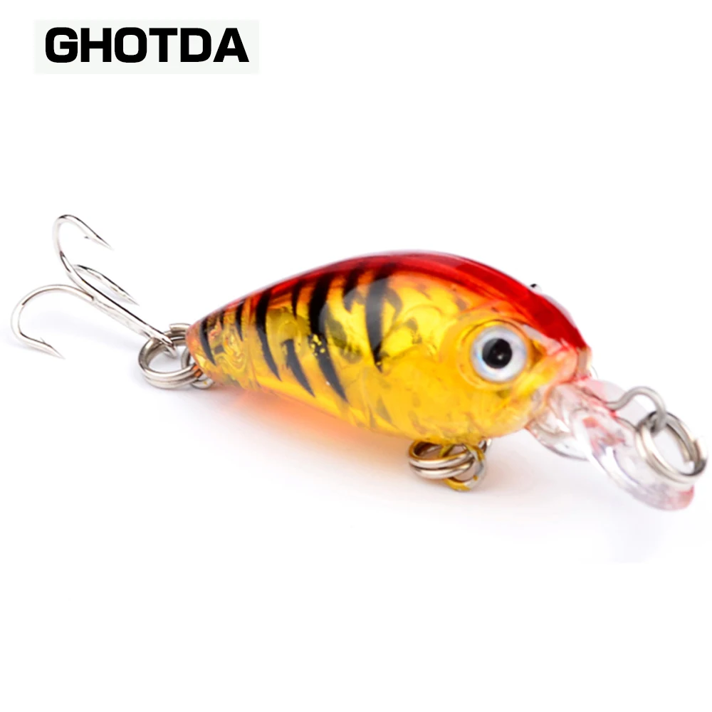 Señuelo de pesca Wobbler Artificial para buceo duro, 1 unidad, 4,57 cm, 4g