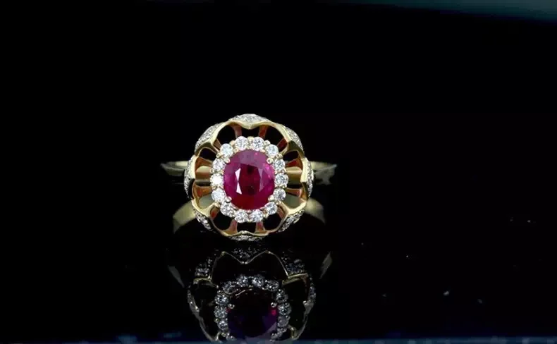 KJJEAXCMY Fine Jewelry Natural Ruby 925 Silver Women\'s Ring Valentine\'s Day Party Birthday Wedding Gift
