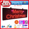 Panneau d'Affichage LED Roulant P10 RVB avec Commande Sans Fil Wifi, 7 Couleurs, Effets 3D, Programmable, 39x14 Pouces, pour l'Extérieur 3