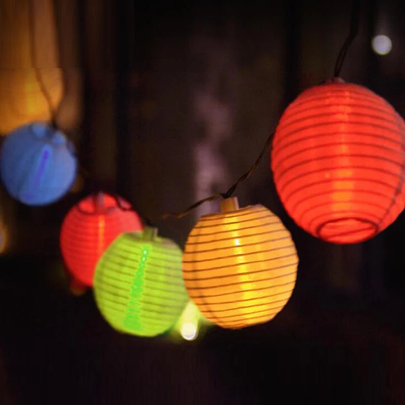 

20LED Ball Christmas Lights Lantern Solar String Lights Waterproof Outdoor Lighting Solar Lamp for Garden Decoration