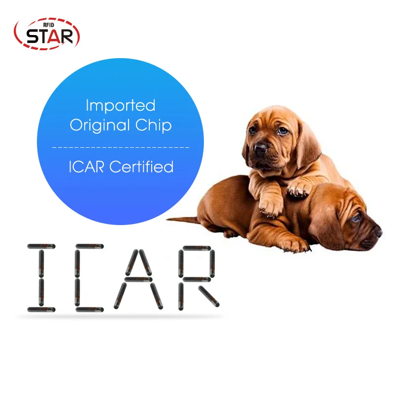 Il trasporto Libero 50 pcs 2.12x12mm FDX-B 134.2 KHz animale microchip iniettabili rfid tag ISO pet Chip per cane Gatto Maiale