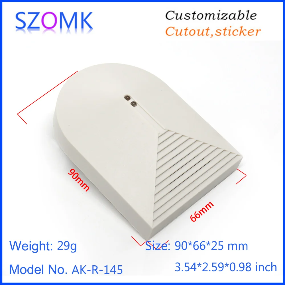 1Piece 90*66*25mm szomk plastic enclosure door window detector security alarm system wireless alarm controller plastic housing