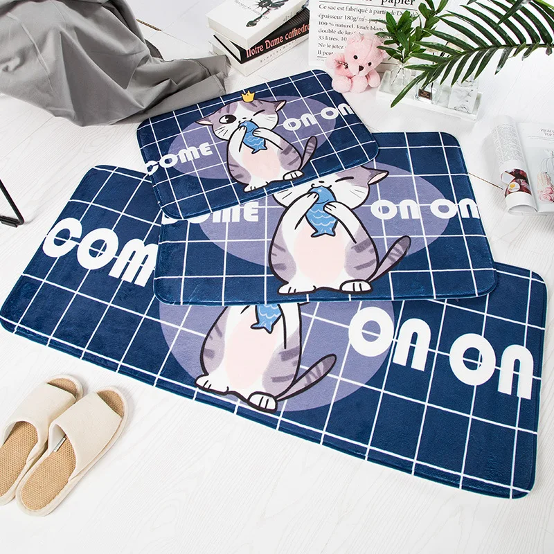 

Современные кухонные Нескользящие напольные коврики/коврики с рисунками из мультфильмов для гостиной моющийся Придверный коврик Домашний декор для спальни мягкий ковер