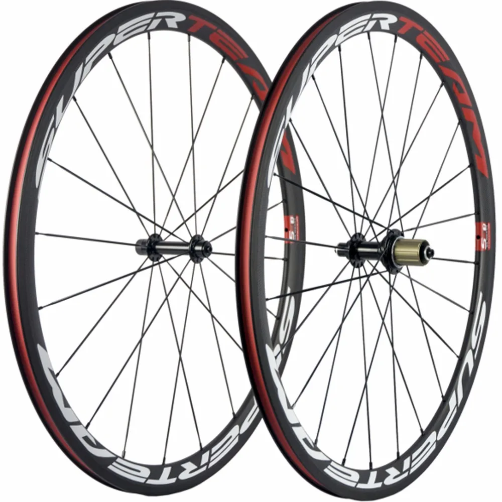 

SUPERTEAM 700C Full Carbon Road Wheelset 38mm Clincher Carbon Wheels China R13 Racing Bicycle Wheel