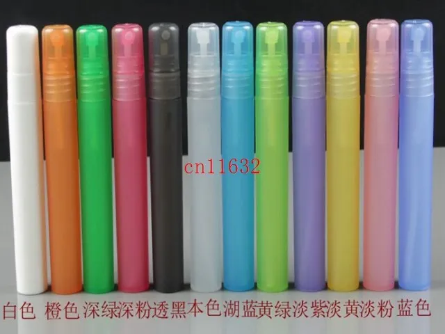 

3000pcs/lot Free Shipping Colorful 10ML Plastic Perfume Bottle, PP Spray Bottle, 1/3 oz Plastic Atomizer, Scent Container