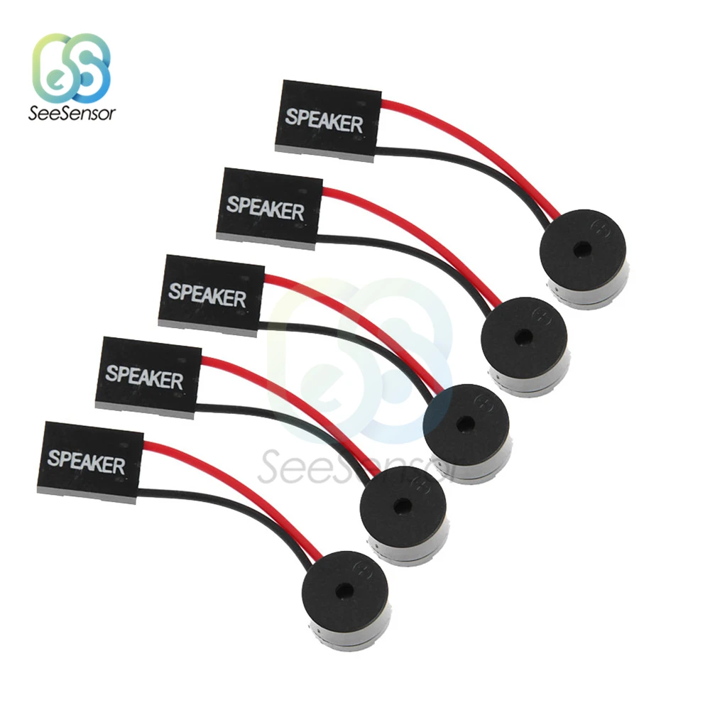 5Pcs Mini Plug Speaker untuk PC Interanal BIOS Komputer Motherboard Mini Onboard Case Buzzer Board Beep Alarm