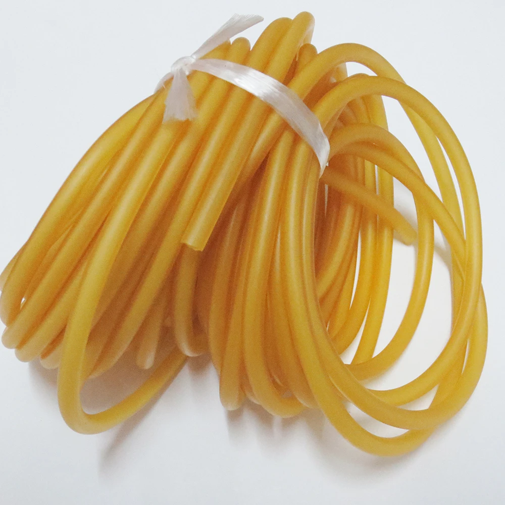 2050 3060 10m Natural Latex Slingshots Rubber Tube Bow Rubber Band Catapult Elastic Part Fitness Bungee Equipment Tool