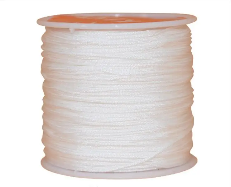 45M/roll Chinese Knot Cord String Cord 0.8mm Dia, For DIY Beading Wire Rope Handicraft Tool Hand Stitching Silk Tassel Thread