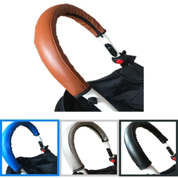 Baby stroller Handle PU Leather Pushchair Armrest Case Protective Cover For babyyoya yoya yoyo Pram Stroller Accessories