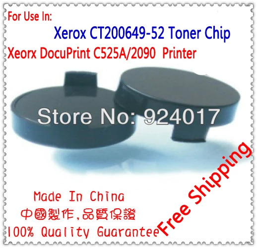 

Toner Chip For Xerox C525A C525 C2090 C2090FS Printer,CT200649 CT200650 CT200651 CT200652 Toner Cartridge CT350390 Drum Chip