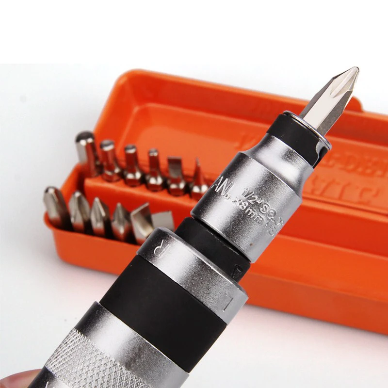 13pcs Positive and negative blow Stubborn screw Heavy Duty Impact impact screwdriver Bits Set Case Tools For Loosen Screws