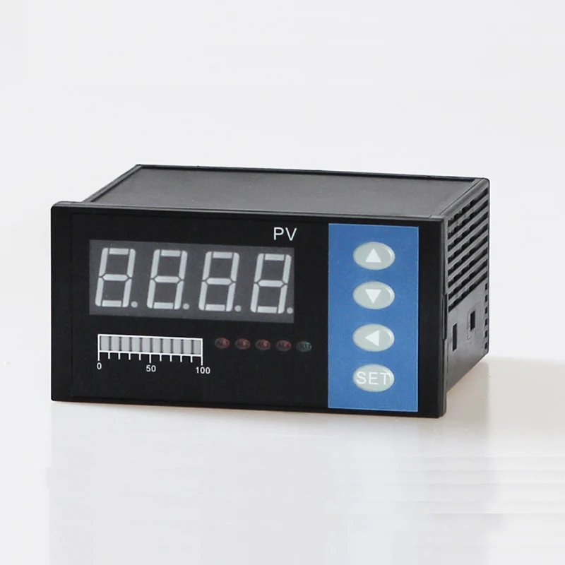 4-20mA DC input water liquid level pressure controller with 4 ways relay and DC24V voltage output water liquid level meter