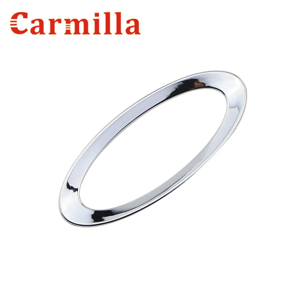 Carmilla Car Chrome Steering Wheel Logo Sticker for Ford Fiesta Ecosport Kuga For Focus MK2 MK3 MK4 For Mondeo 2013 2014 2015