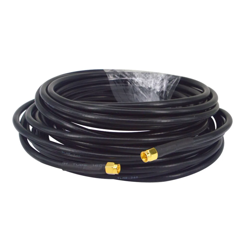 Extension Cable SMA Male to SMA Male female Connector Coaxial Cable Adapter Pigtail Cable LMR240 Pigtail Cable 1M 5M 10M