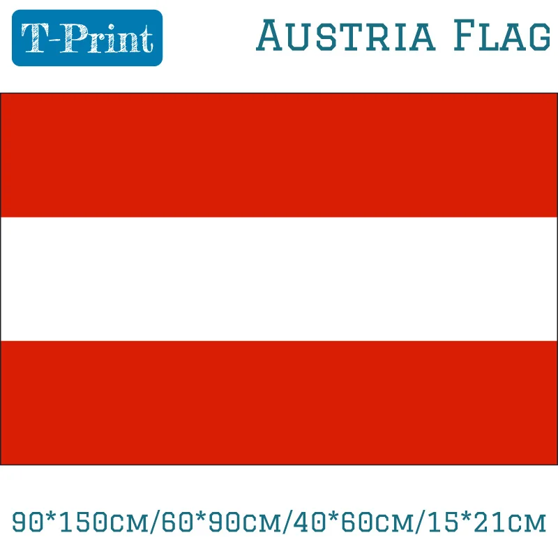 Austria Flag 90*150cm/60*90cm/40*60cm/ olyester National Day /Sports games Sports meeting Gift Flag Banner Decoration