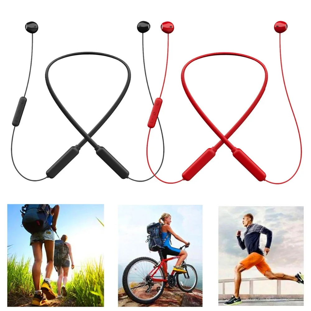 Wireless HD Sound Stereo Headset Sports Neckband Earbuds Noise Cancelling For Cellphones iPhone Samsung Motorola