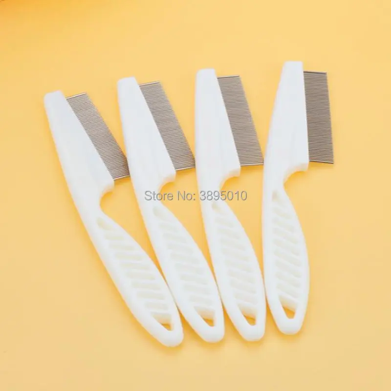 

Lice Comb Nit Free Kids Hair Rid Headlice Superdensity Stainless Steel Metal Teeth Remove Nits Brush F1101