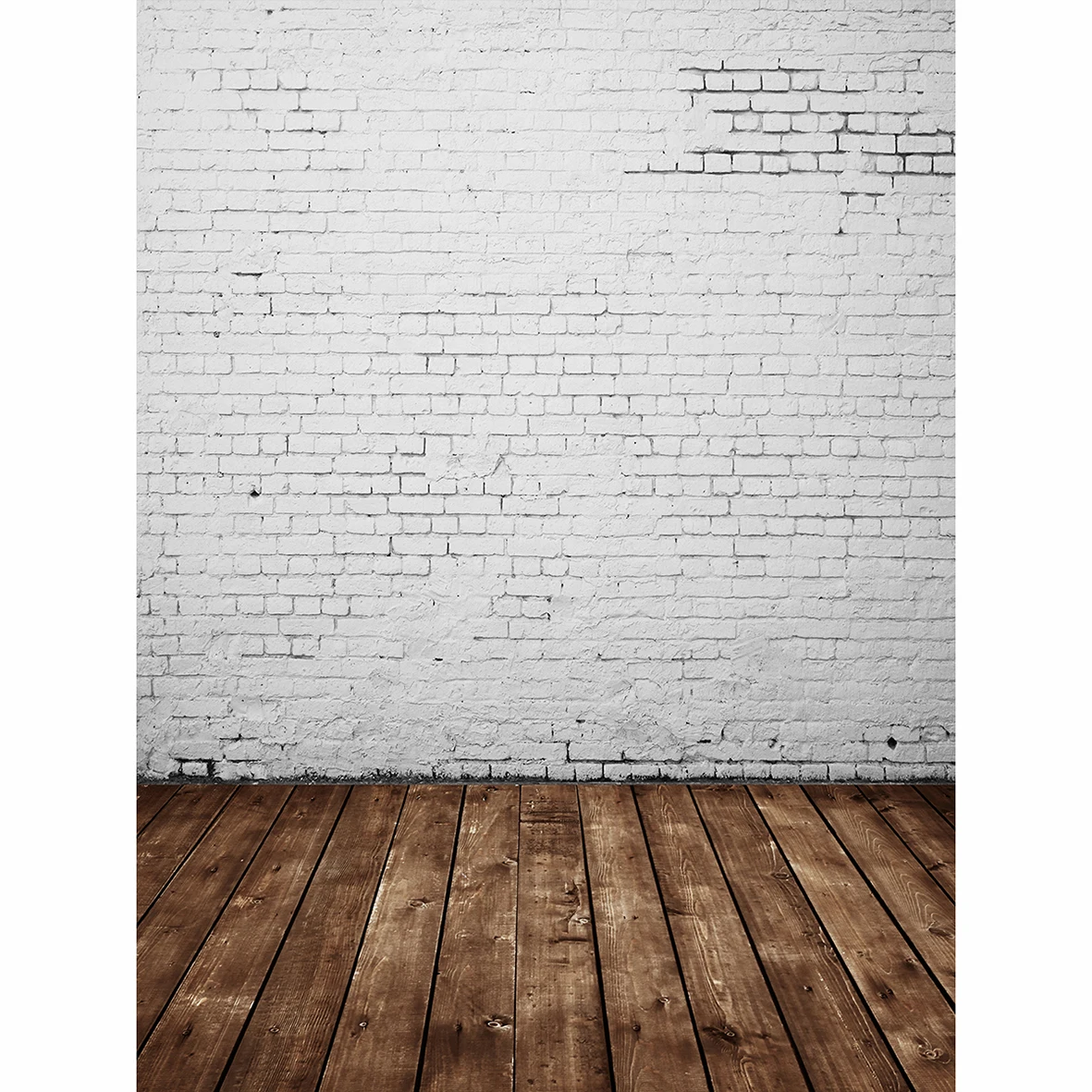 Funnytree photography backdrop white brick wall abstract wood floor background professional photocall photo studio printed