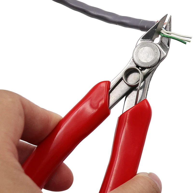 Imagem -05 - Cortadores de Cabo de Fio Elétrico Corte Side Snips Alicates Flush Ferramentas Manuais Nipper Km037