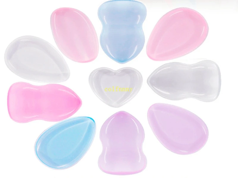 Esponja de maquiagem em silicone waterdrop para base líquida, creme bb, 1200