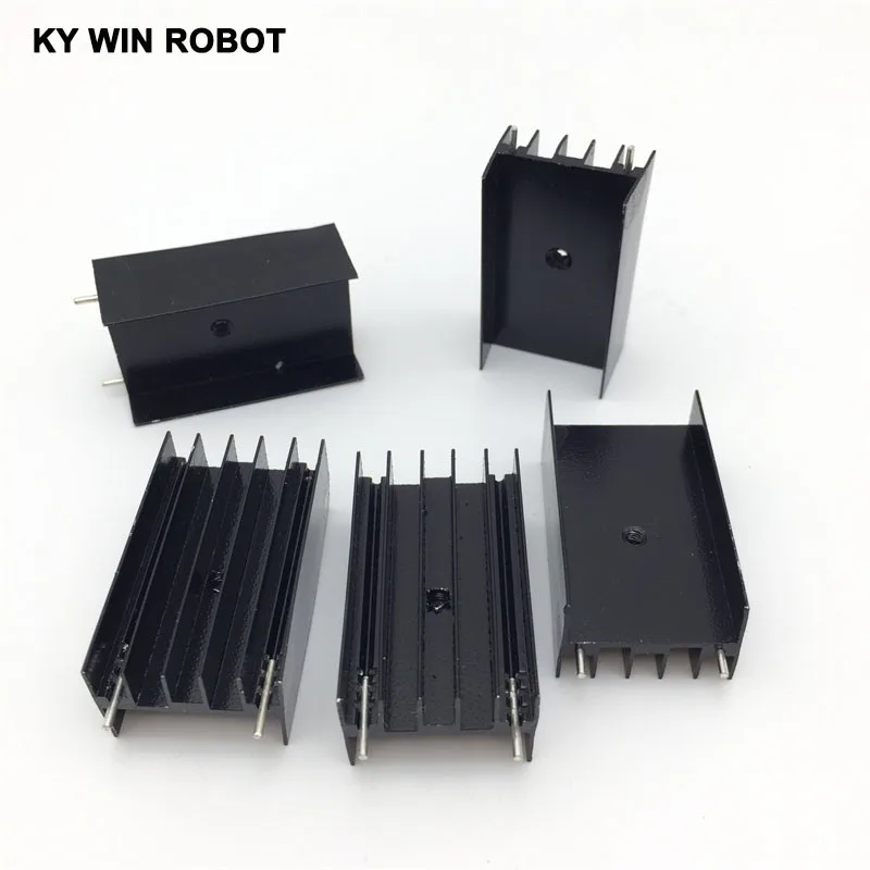 

5 pcs Aluminium TO-220 Heatsink TO 220 Heat Sink Transistor Radiator TO220 Cooler Cooling 23*16*40MM With 2 Pins