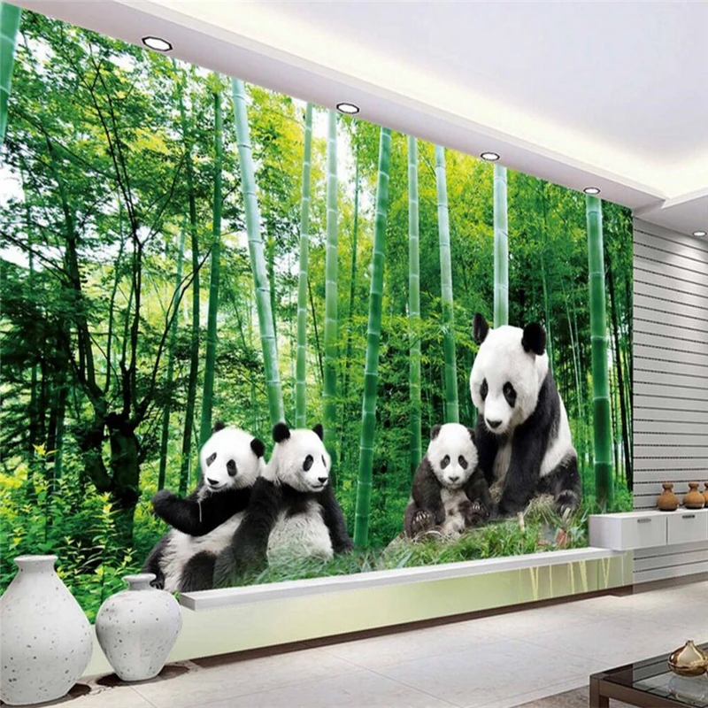 beibehang Custom Photo Wallpaper Sticker National Forest National Treasure Giant Panda HD Wall papel de parede 3d para sala ata