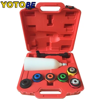 8pcs engine oil funnel refill set kit with 6 adapters plastic