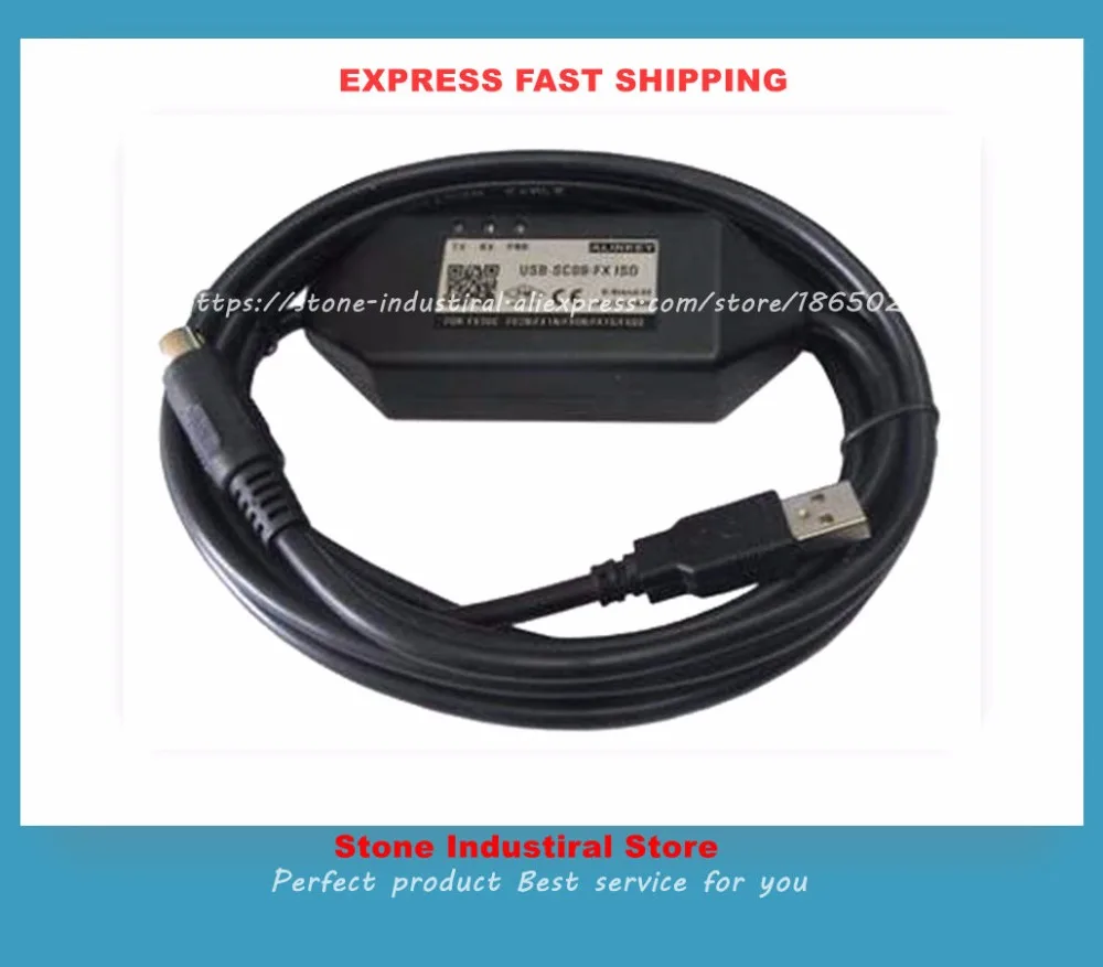 SC09-FX For FX1N 2N 1S 3U Series PLC ProgramCable USB-SC09-FX Download USB To RS422 Adapter Support Win7 New