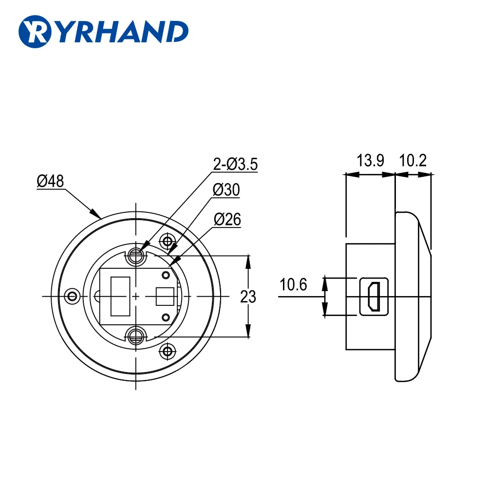 Semiconductor Keyless Fingerprint Drawer Cabinet Combination Smart Lock