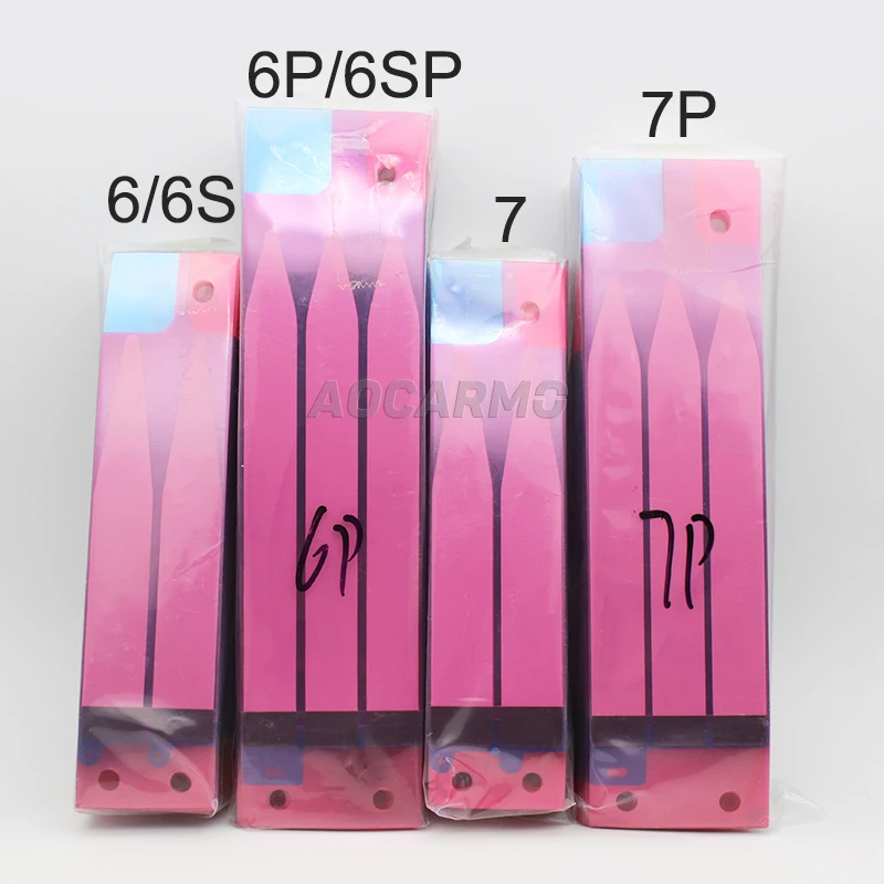 100Pcs/Lot Aocarmo Battery Adhesive Glue Tape Anti-Static Sticker Strip For iPhone 5S/6/6P/6S/6SP/7/7P/8/8P 4.7\