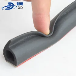 1 Meters Car Door Seal Garage Door Window Silicone Rubber  Weatherproof Strip Autoautomotive Goods for Auto Accessories