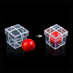 Bandit Ball Penetrate Through Clear Box Magic Tricks Magician Close Up Street Illusions Gimmick Props Mentalism Comedy Toy Magia