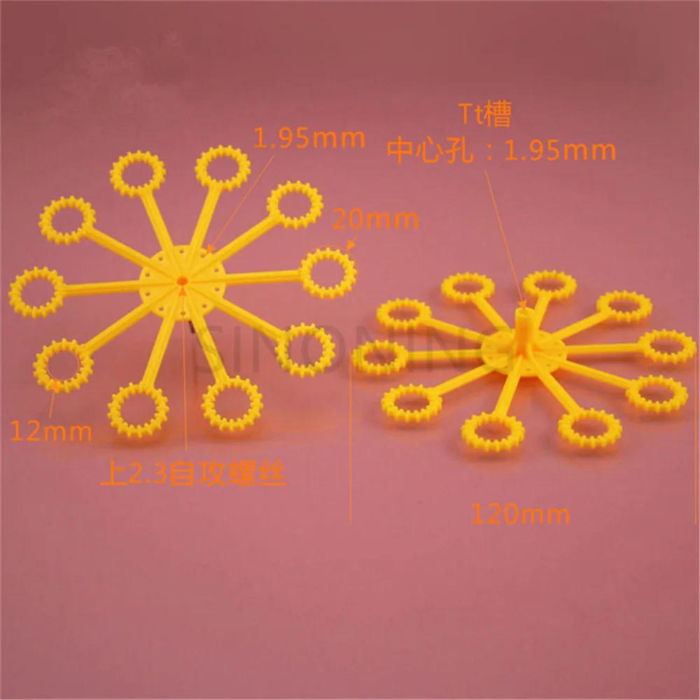 10pcs Bubble head 2mm hole circular bubble blow head DIY manual automatic bubble machine model DIY manual materials