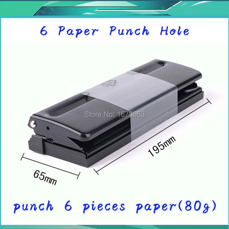 6 Hole Punching Machine Loose Leaf Inside Pages Artifact Adjustable DIY Papers