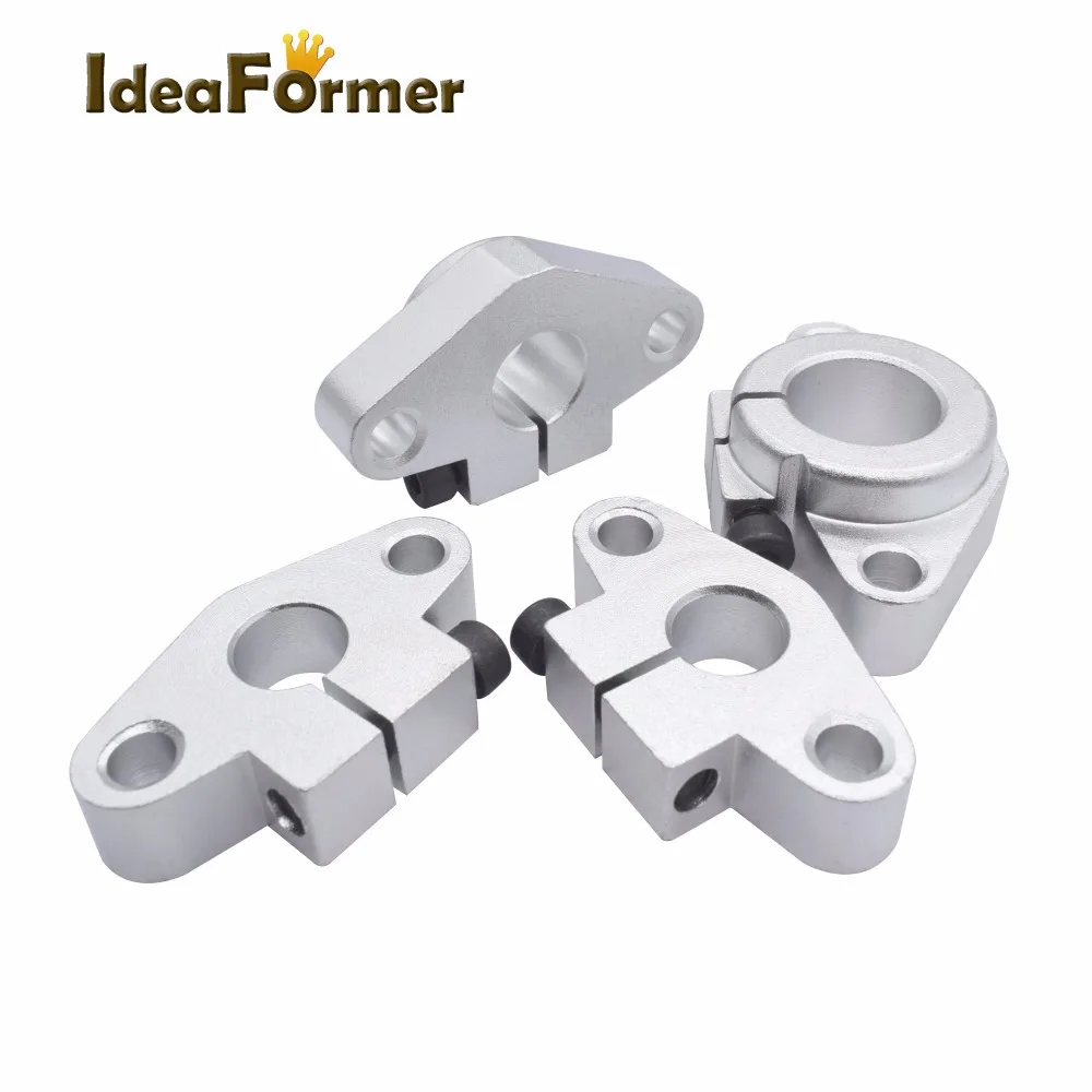 Soporte de eje de rodamiento SHF8 SHF10 SHF12 SHF16 para varilla de 8mm, 10mm, 12mm, 16mm, soporte de eje redondo Diy XYZ Table CNC Router 3D impresora