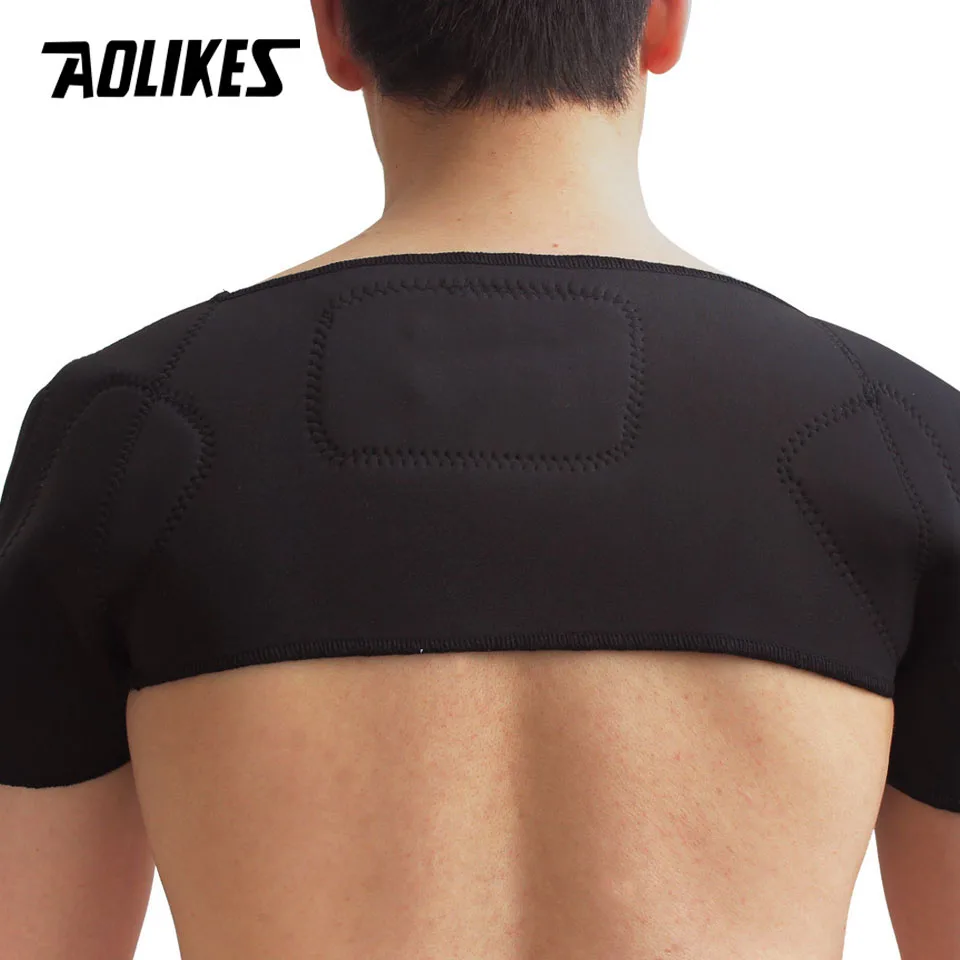 AOLIKES 1PCS Self-heating Tourmaline Shoulder Magnetic Therapy Support Brace Belt