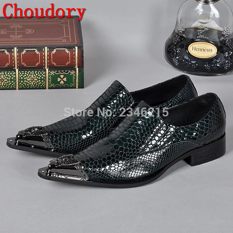 

Choudory 2017 Men Shoes Luxury Brand Loafers Snake Skin Patent Leather Prom Shoes Italian Shoes Black Moccasins Size12