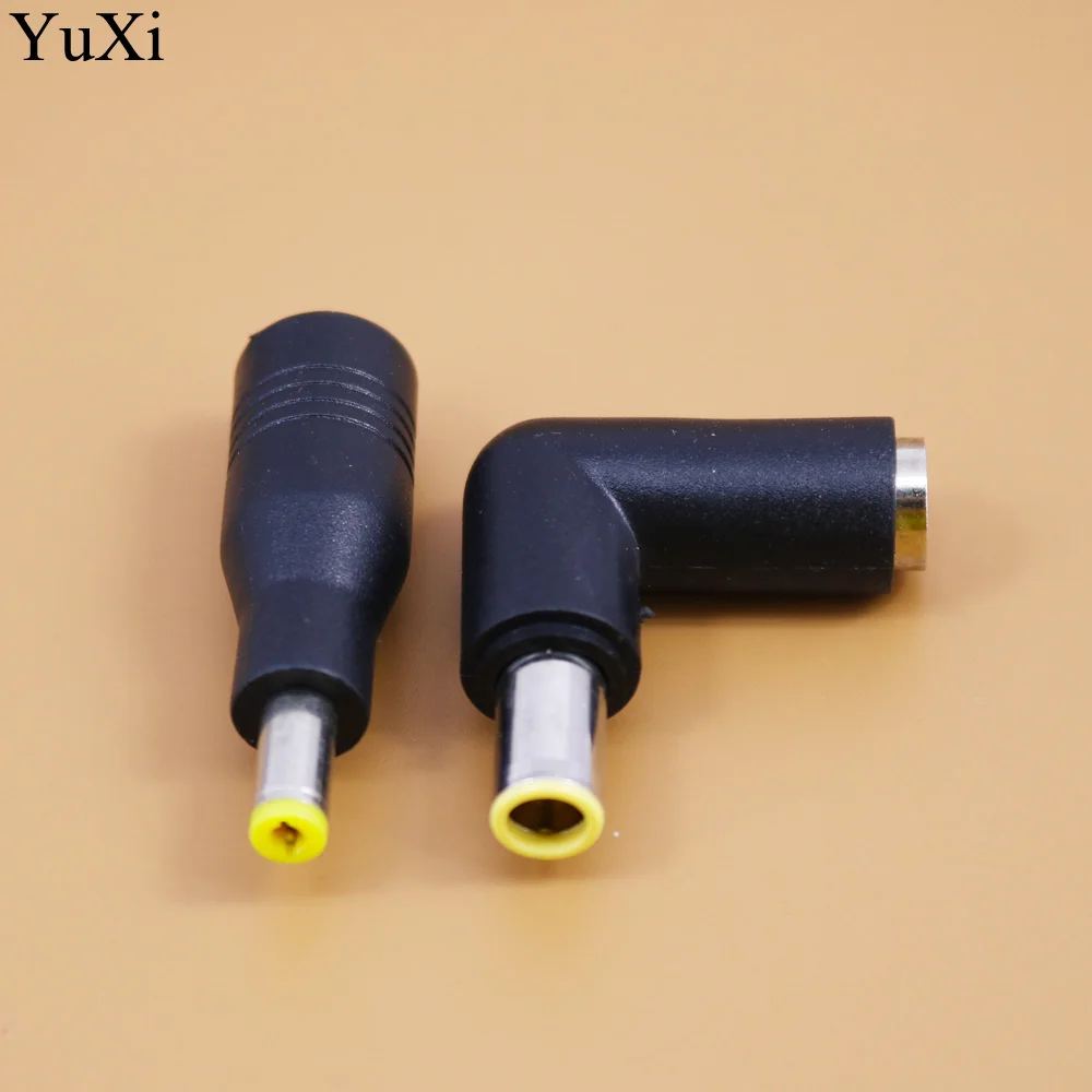 7.9x5.5mm female to7.9 x 5.5mm 5.5*2.5mm /5.5 x 2.5male DC Power Connector Adapter Laptop 90 Degrees Charging Plug for ThinkPad