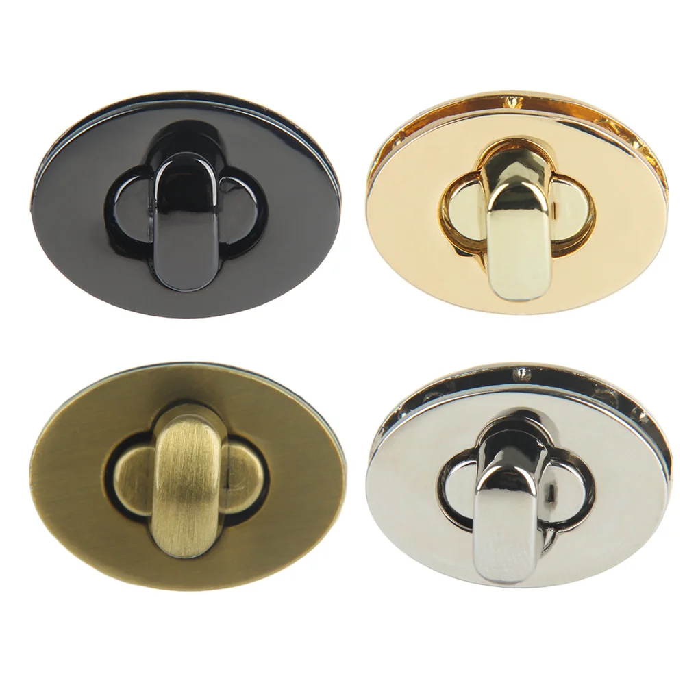 Metal Clasp Turn Lock Twist Lock for DIY Handbag Bag Purse Hardware Closure Bag Parts Accessories Luggage Bag Hardware Buckle