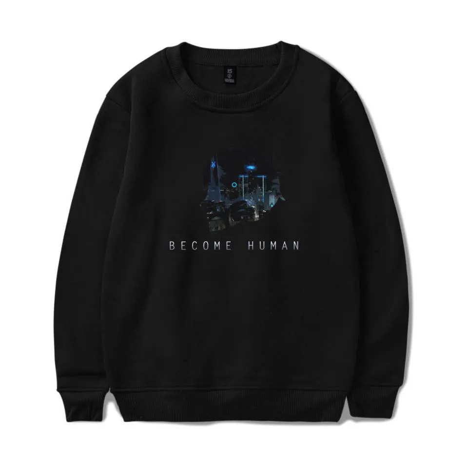 3D Detroit Become Human Sweatshirts Hot Play Game Detroit O-Neck Men/Women Fashion Punk Style Winter Casual Capless Sweatshirt