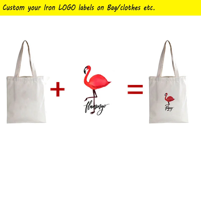 Custom Your Brand LOGO Lables Iron-on Canvas Bag/clothes/Sports Shirts Heat Transfer Vinyl Stickers Customized Bag Wholesale