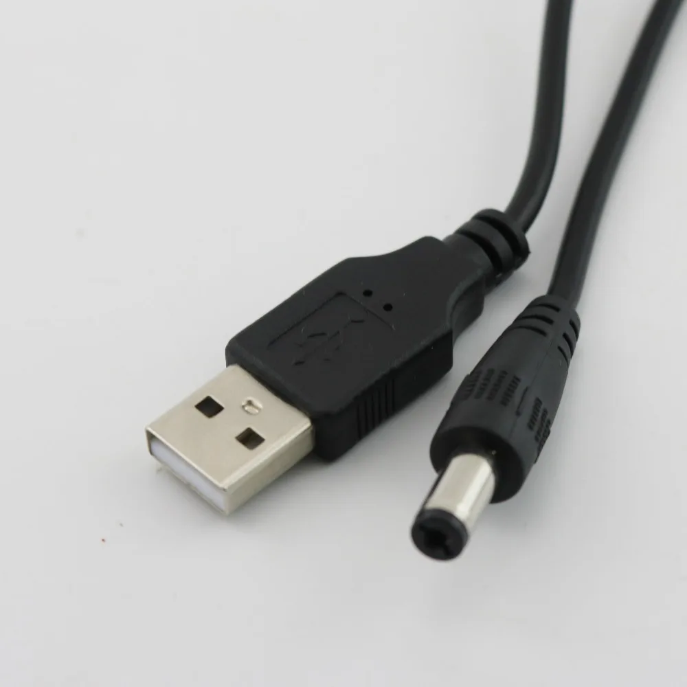 10 pcs USB 2.0 ประเภท A ชายไปยัง DC 5.5 มม./2.1 มม. 5 โวลต์ DC แหล่งจ่ายไฟซ็อกเก็ตตัวเชื่อมต่ออะแดปเตอร์ชาร์จสาย 25 ซม.