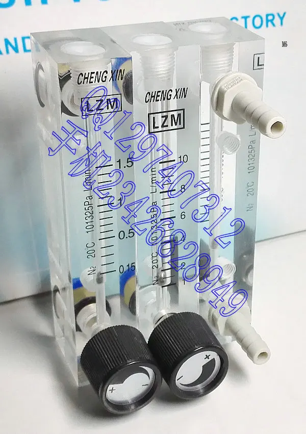 

Nitrogen panel type small flowmeter N2 adjustable LZM-6T gas meter pagoda joint