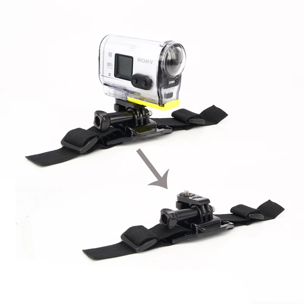 4in1 1 set Helmet Strap Mount Kit per Fibbia A Sgancio Rapido/Helmet strap per Sony Action Cam HDR-AS100V AS30V AS200V FDR-X1000V