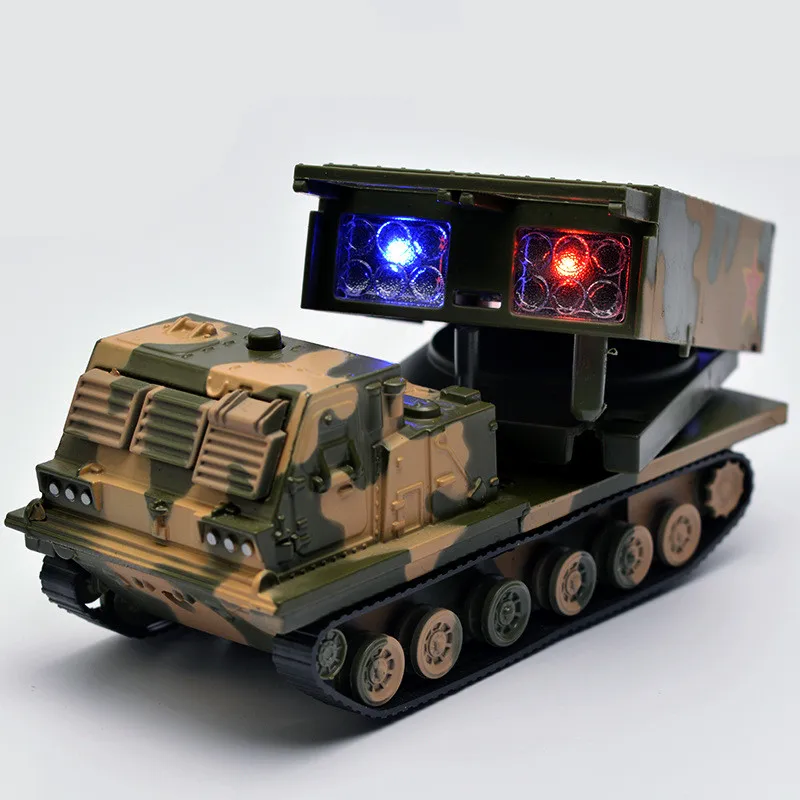 

Exquisite gift 1:32 military tank missile car model,simulation die-cast sound and light children's toy model,free shipping