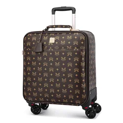 New 16 20 24 inch Retro koffer Rolling Suitcases Women Carry-Ons Travel Bags Men spinner brand Trolley Luggage boarding box