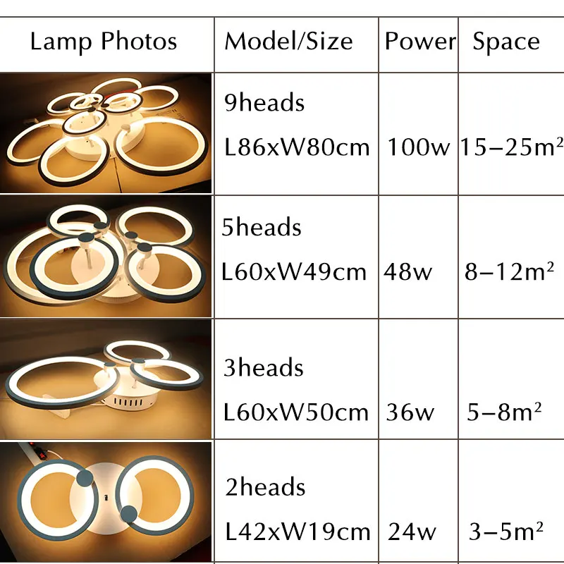 Biały i czarny nowoczesny żyrandol LED Lustre na oświetlenie do salonu sypialnia jadalnia akrylowa sufitowa żyrandol oprawa