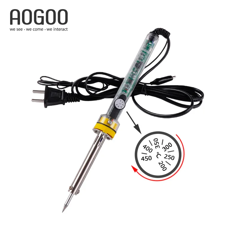 

ESI-S60 220-240V 60W Temp 200~450 Celsius Internal heating Solder Adjustable Electric Soldering Iron