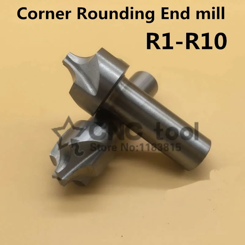 1PCS 2/4Flute R1-R10 HSS Corner Rounding End mills,Ball nosed End Mill concave Radius milling cutters (R2/R3/R4/R5/R6/R7/R8/R9)