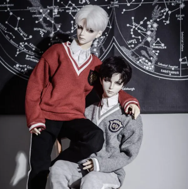

1/4 1/3 scale BJD clothes accessories V-neck Knitted T-shirt for BJD/SD doll accessories,Not included doll,shoes,wig and other